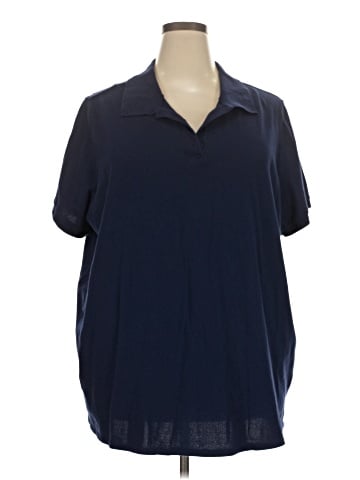 Woman Within Short Sleeve Blouse (view 1)