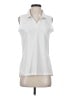 Adidas White Sleeveless Button-Down Shirt Size S - photo 1