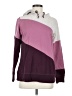 Maurices Color Block Purple Sweatshirt Size S - photo 1
