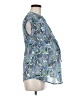 Assorted Brands 100% Polyester Paisley Blue Short Sleeve Blouse Size Med Maternity - photo 4