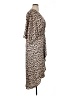 White Closet Animal Print Tan Casual Dress Size 10 - photo 4