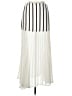 Express Stripes Ivory Casual Skirt Size L - photo 1