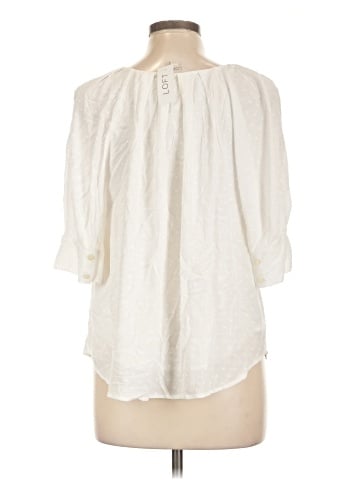 Ann Taylor LOFT 3/4 Sleeve Blouse (view 2)