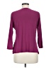 Elementz Purple 3/4 Sleeve Top Size M - photo 2