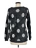 Joseph A. Polka Dots Gray Pullover Sweater Size M - photo 2