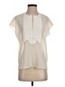 J.Crew Ivory Short Sleeve Blouse Size 00 - photo 1