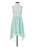 Maurices 100% Polyester Teal Cocktail Dress Size 14 (0) - photo 1