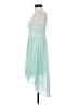 Maurices 100% Polyester Teal Cocktail Dress Size 14 (0) - photo 5