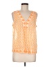 Vineyard Vines 100% Cotton Orange Sleeveless Blouse Size M - photo 1