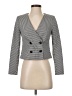 White House Black Market Houndstooth Black Gray Blazer Size 0 - photo 1
