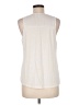 Skies Are Blue 100% Polyester White Sleeveless Blouse Size M - photo 2