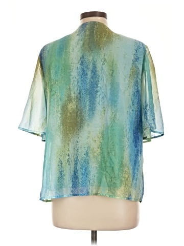 JM Collection Short Sleeve Blouse (view 2)