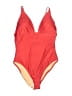 J.Crew Color Block Red One Piece Swimsuit Size 14 - photo 1