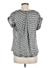 Agora 100% Polyester Gray Short Sleeve Blouse Size M - photo 2