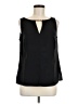 Ann Taylor 100% Polyester Black Sleeveless Blouse Size M (petite) - photo 1