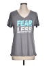 Danskin Now Gray Short Sleeve Top Size L - photo 1
