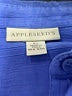 Appleseeds 100% Cotton Blue 3/4 Sleeve Button-Down Shirt Size XL - photo 7