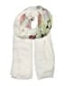 Wildfox 100% Viscose Floral White Scarf One size - photo 1