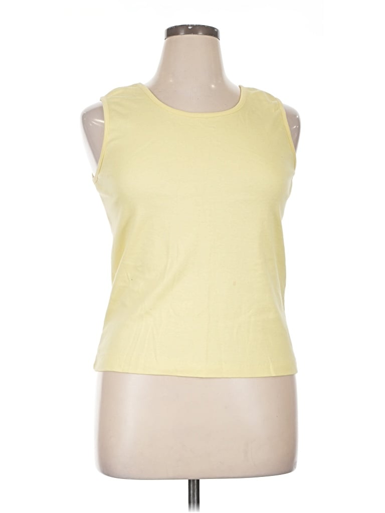 Pre-owned Assorted Brands Sleeveless T-shirt In Yellow
