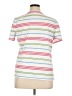 Talbots Outlet Stripes White Short Sleeve T-Shirt Size XL - photo 2