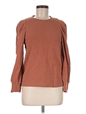 Madewell Pleated Statement-Sleeve Top (view 1)