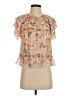 Love Sam 100% Viscose Tan Short Sleeve Blouse Size S - photo 1