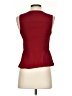 Theory Red Burgundy Sleeveless Silk Top Size P (petite) - photo 2