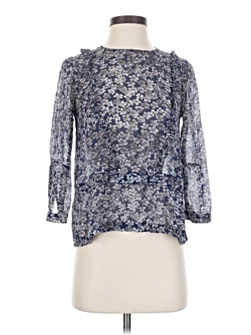 Madewell 3/4 Sleeve Silk Top (view 1)