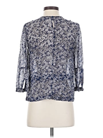 Madewell 3/4 Sleeve Silk Top (view 2)