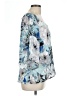 Alex Evenings 100% Polyester Blue 3/4 Sleeve Blouse Size L - photo 4