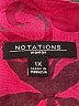 Notations Paisley Pink 3/4 Sleeve Button-Down Shirt Size 1X - photo 7