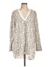 Nordstrom Silver Long Sleeve Blouse Size L - photo 1