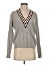 Sandro Chevron-herringbone Gray Pullover Sweater Size Sm (1) - photo 1