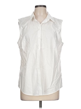 Lands' End Sleeveless Button Down Shirt