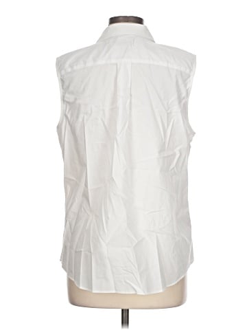 Lands' End Sleeveless Button-Down Shirt (view 2)