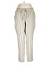 NYCC 100% Polyester Stripes Ivory Casual Pants Size L - photo 1