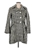 Miss Sixty Houndstooth Gray Wool Coat Size M - photo 1