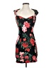 Guess Floral Black Cocktail Dress Size 2 - photo 1