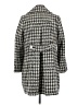 Miss Sixty Houndstooth Gray Wool Coat Size M - photo 2