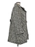 Miss Sixty Houndstooth Gray Wool Coat Size M - photo 4