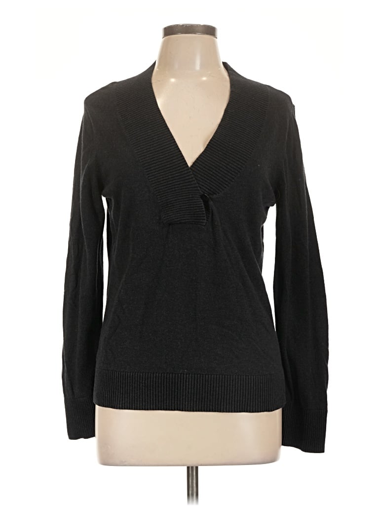 Pre-owned Ann Taylor Factory Cardigan Sweater In Black