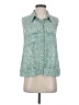 CAbi 100% Polyester Green Sleeveless Blouse Size S - photo 1