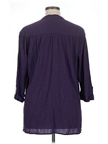 Sag Harbor 3/4 Sleeve Button-Down Shirt (view 2)