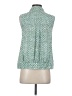 CAbi 100% Polyester Green Sleeveless Blouse Size S - photo 2