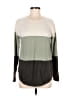 Jeanne Pierre Color Block Green Pullover Sweater Size M - photo 1