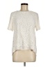 Ann Taylor Ivory Short Sleeve Blouse Size M - photo 1