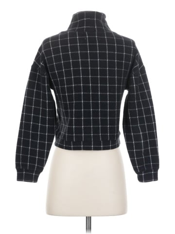 Madewell Textured Turtleneck Top in Windowpane (view 2)