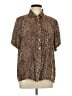 Orvis 100% Rayon Brown Short Sleeve Polo Size L - photo 1