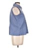 Talbots Blue Sleeveless Button-Down Shirt Size 12 - photo 4