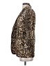 Express 100% Polyester Animal Print Gold Blazer Size XXS - photo 5